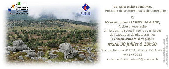 Expo Charpal - vernissage - invitation